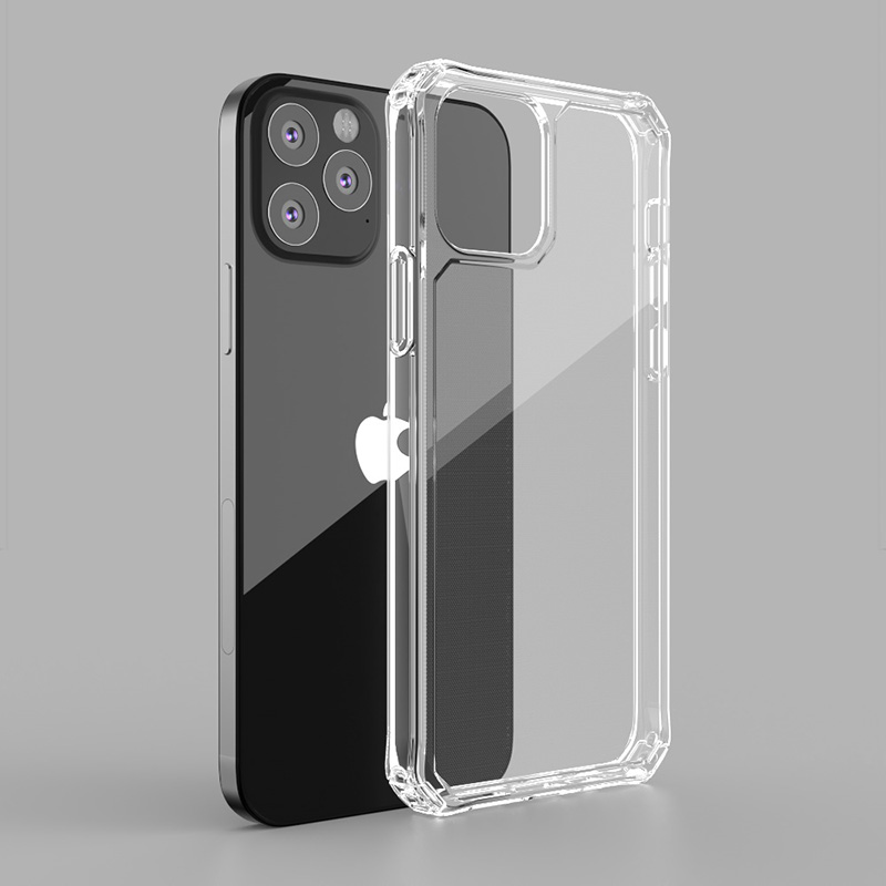 for iphone 12 case, hot sals 2mm shockproof armor transparent clear tpu phone case for iphone se to 11 12 pro max 2020 case soft